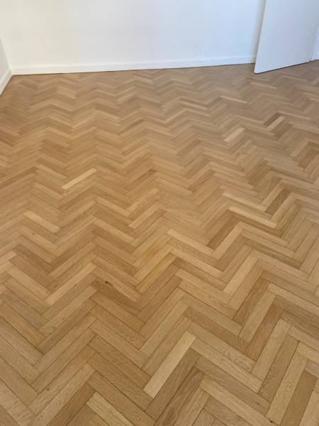 Parquet après rénovation artisanale de M.Briche à Marseille