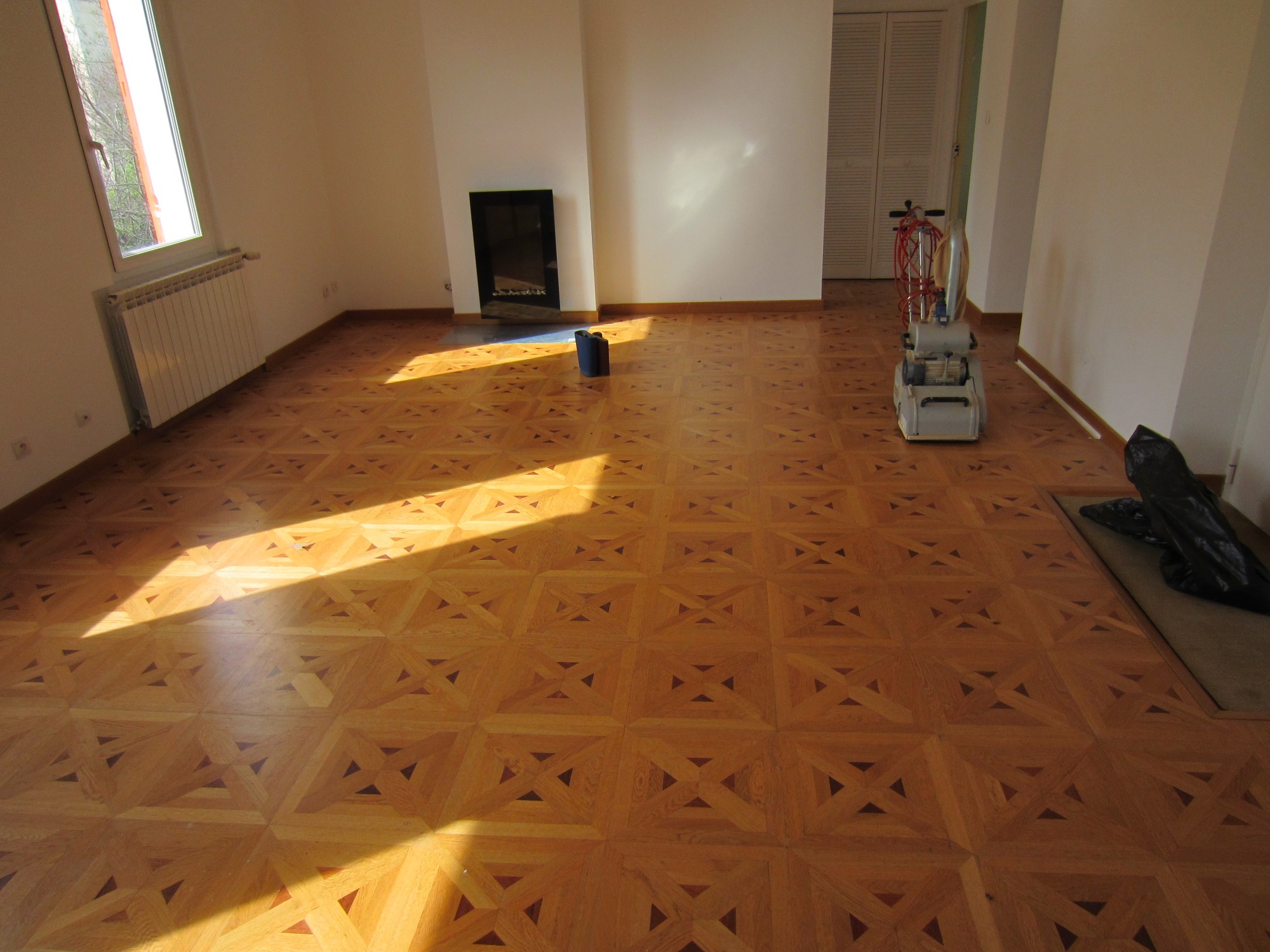 Parquet avant ponçage